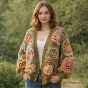 Daisy Granny Square Cardigan