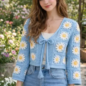 Daisy Granny Cardigan