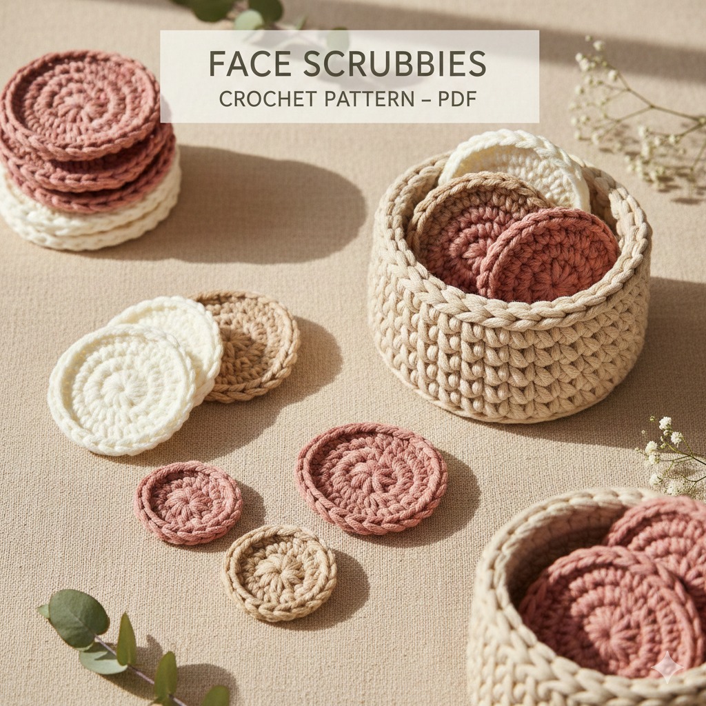 Face Scrubbies with basket