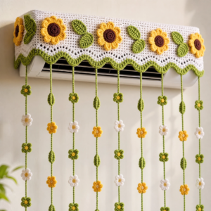 Sunflower Garden Window Valance & Hanging Curtain