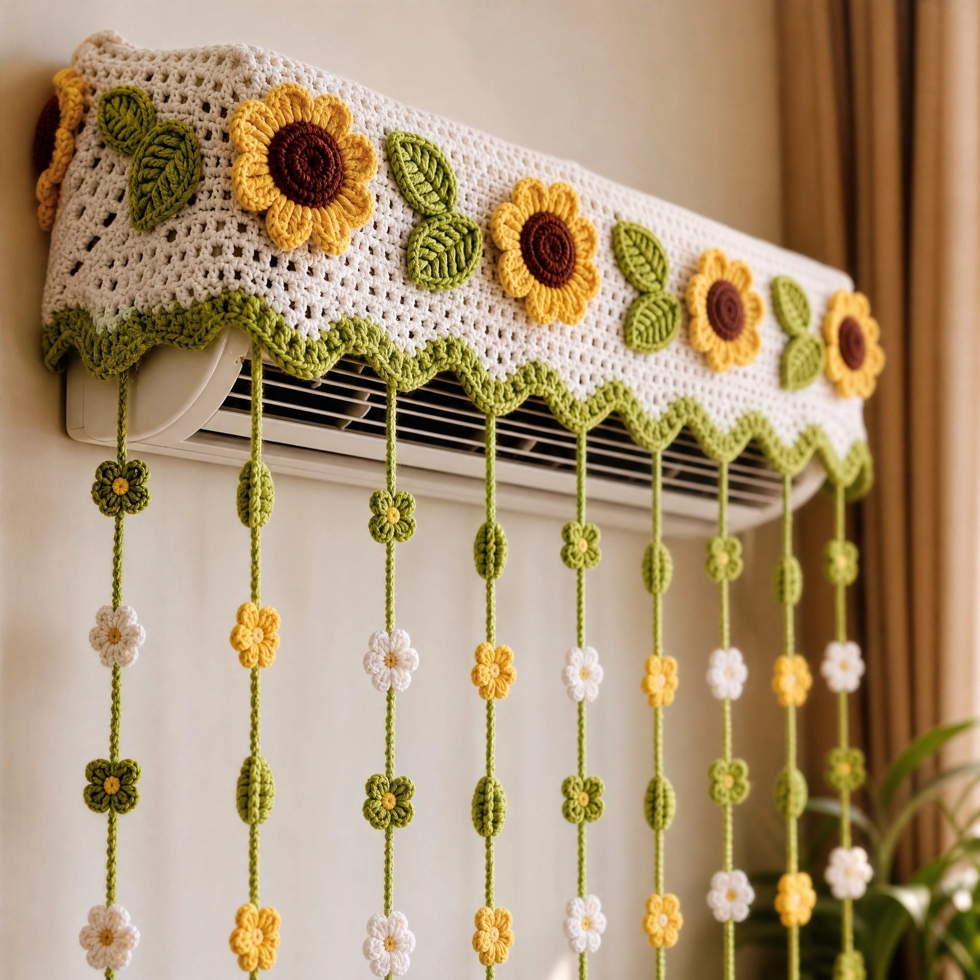 Sunflower Garden Window Valance & Hanging Curtain - Image 3