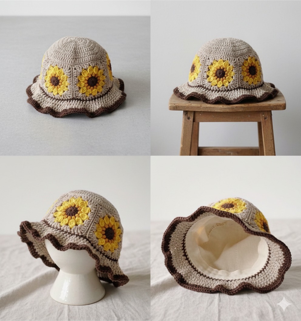 Sunflower Bucket Hat - Image 3
